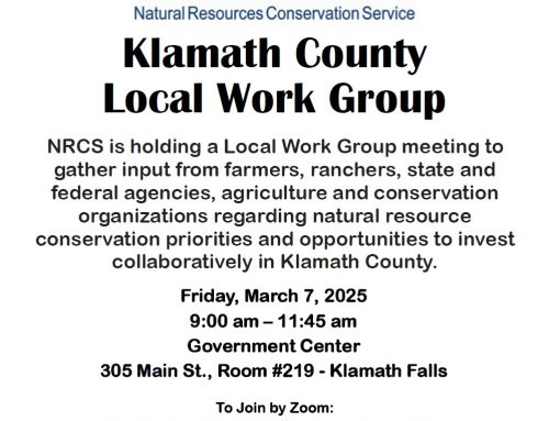 NRCS – Klamath Local Work Group Meeting – 7 March